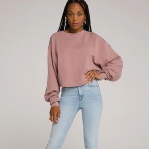 GOOD AMERICAN cropped sweatshirt 🎈PRICE drop🎈